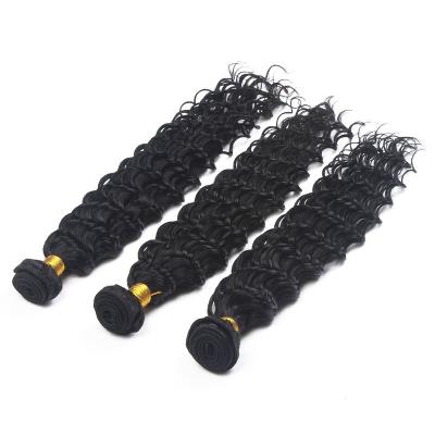China Virgin Malaysian Remy Hair Extensions Deep Wave With Thick Bottom for sale