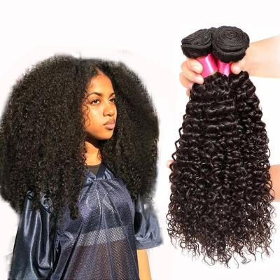 China Curly Texture Brazilian 7A Virgin Hair , Wet And Wavy Virgin Hair Bundles Extension for sale
