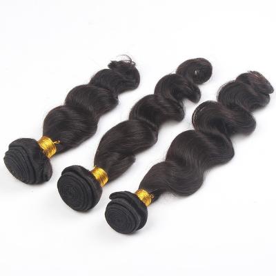 Китай Толстые волосы 3 девственницы кнопки 7а связывают реальные человеческие бразильские свободные пачки волос волны продается