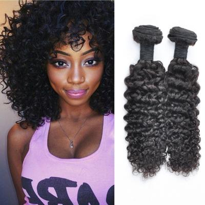 China Unprocessed Indian Deep Curly Hair Bundles Durable With High Temperature Disinfection for sale