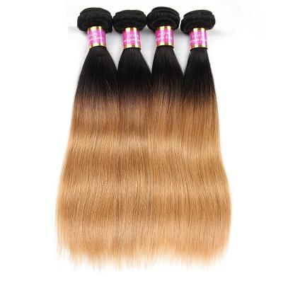 China Ombre Human Hair Weave 8A High Grade Straight Ombre Weave No Shedding for sale