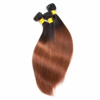 China Peruvian Ombre Hair Weave Extension , 7A Ombre Straight Hair Weave for sale