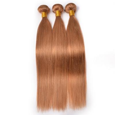 China #30 Color Straight Brazilian Hair Raw Hair Material Can Be Curled 12
