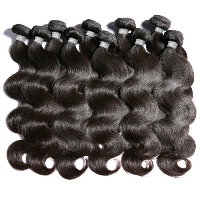 China 100% Pure 1B Black Color Brazilian Human Hair Bundles Wet And Wavy Hair Extensions for sale