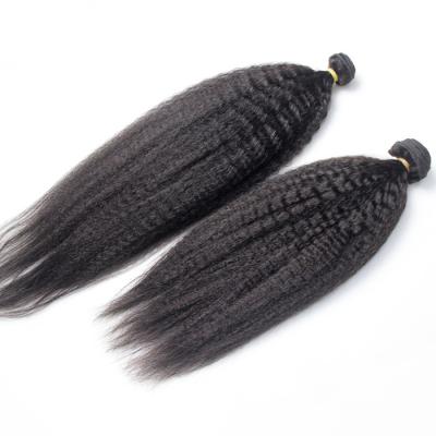 中国 100%の人間のYakiの直毛の織り方の加工されていない等級7Aのバージンのレミーの毛 販売のため