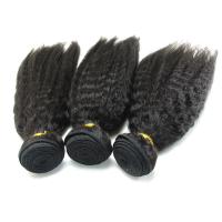 China Kinky / Yaki Straight Style Brazilian Human Hair Bundles / Extensions for sale