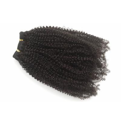 Chine Les cheveux péruviens frisés de Vierge de cheveux bouclés d'Afro empaquettent la pleine densité aucun poux aucun embrouillement à vendre