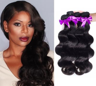 China Double Weft 100% Virgin Human Hair Bundles Unprocessed Peruvian Body Wave Hair for sale