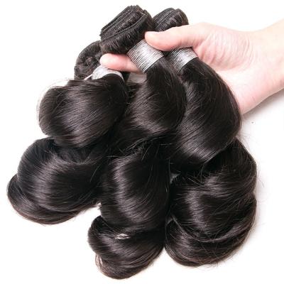 China Real Peruvian Human Hair Bundles , Soft Peruvian Loose Body Wave Hair for sale