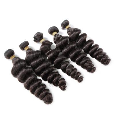 China Virgin Peruvian Loose Wave Hair Undles , 100 Human Hair Weave Bundles for sale