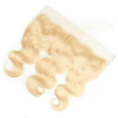 China Body Wave 613 Blonde Lace Closure Grade 7A Blonde Human Hair Closure for sale