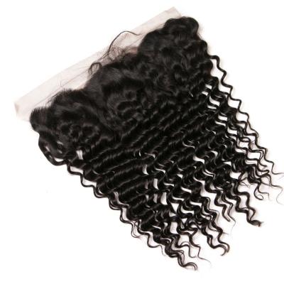 China Brazalian Human Hair 13x4 Lace Closure , Ear To Ear Lace Front Closure 130% Density for sale