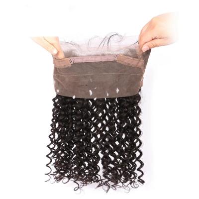 China 100% Virgin360 Brazilian Frontal Brazilian Hair Closure With Natural Part for sale