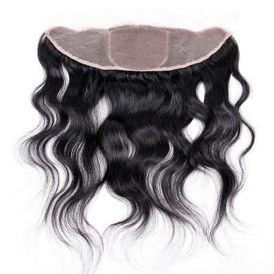 China Onda 13 do corpo do fechamento do laço do cabelo 13x4 do Virgin pelo cabelo humano frontal de 4 laços à venda