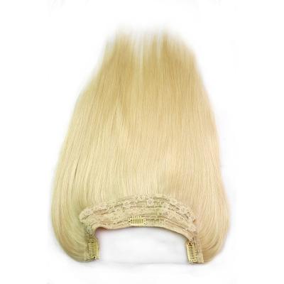 China Brazilian Virgin Human Hair One Piece Halo Flip In Hair Extension #613 Blonde Color 120Gram for sale