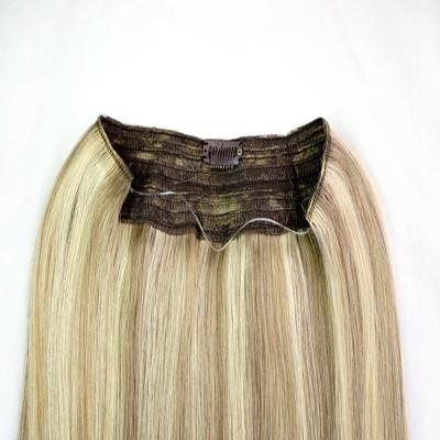 China Highlighted Color Clip In Hair Extensions Remy Human Hair With Silky Straight for sale