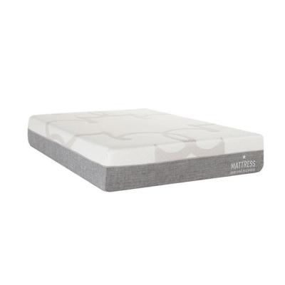 China Caress 10 Inch Memory Foam Bed Mattress With Elegant Grey Pattern Cover Queen Size for sale