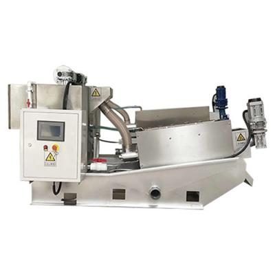 China High Capacity Multi Disc Screw Press With PLC Control System And Stainless Steel for sale