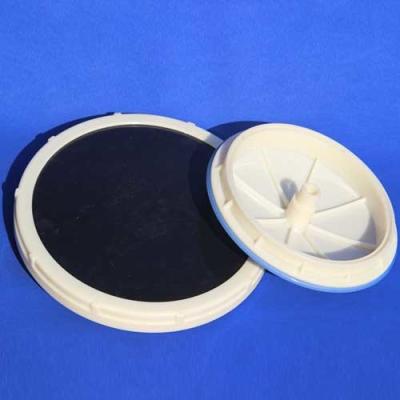 China Wastewater Aeration Basin Membrane Air Bubble Disc Diffuser 0.08 - 0.1mm Pore Diameter for sale