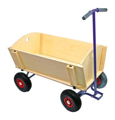 China Folding Wooden Wagon Beach Cart Children's Sheltered Wooden Cart for sale