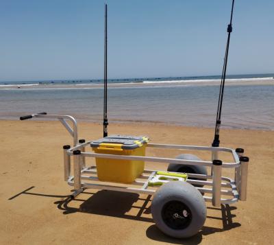 中国 Large Beach Wagon Cart Aluminum Fishing Cart For Beach 販売のため