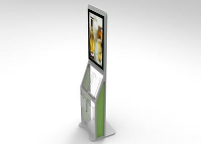 China 13.3'' PCAP Touch Screen Information Kiosk Android OS With Brochure Shelf for sale
