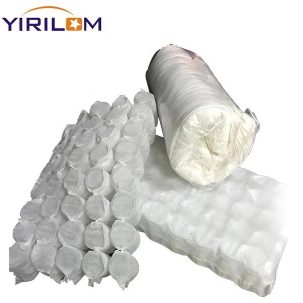 Quality 1.0mm Zinc Wire Diameter White Roll Up Pocket Spring For Pillow for sale