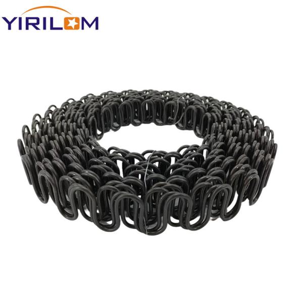 Quality Customized Size Black Paint 3.0mm Steel Upholstery Round Sofa Zigzag Spring for sale