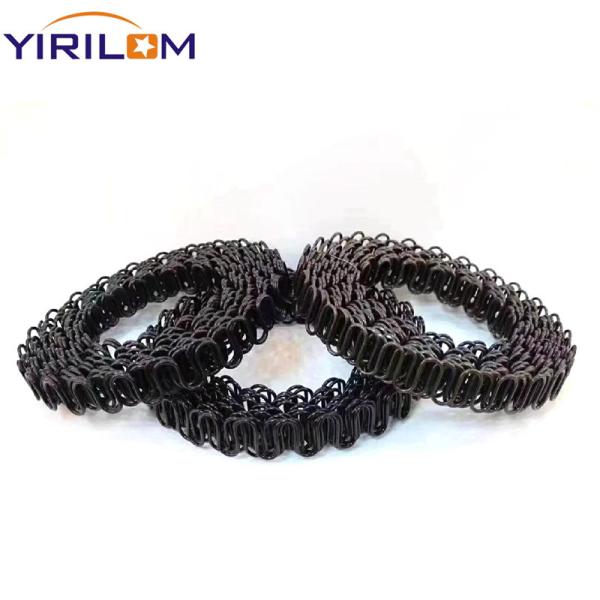 Quality Customized Size Black Paint 3.6mm Steel Upholstery Round Sofa Zigzag Spring for sale