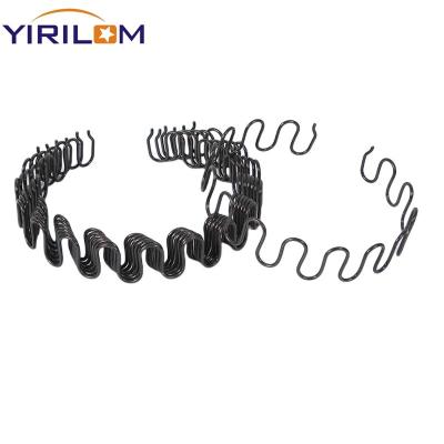 China Customized Black No-Sag Spring 3.8MM Wire Diameter Sofa Zigzag Springs for sale