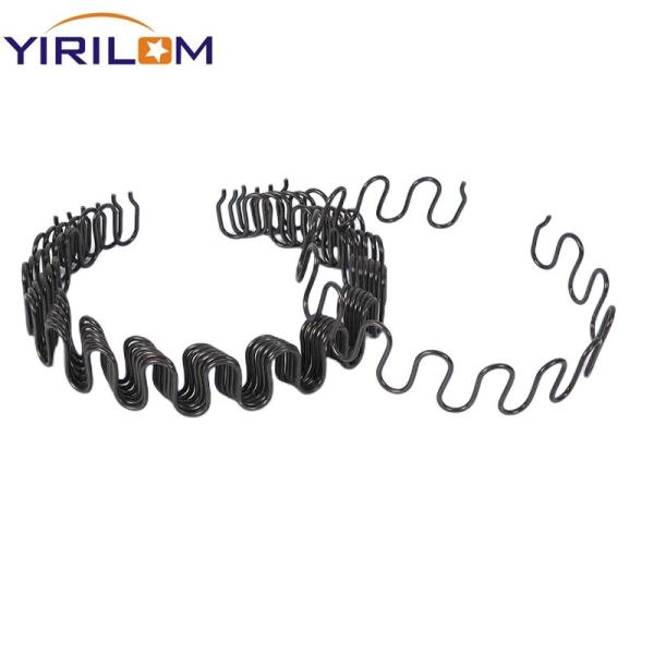 Quality Sofa Zigzag Springs Customized Black No-Sag Spring 3.8MM Wire Diameter for sale