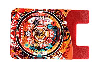 中国 3Mのステッカーのシリコーンのクレジット カードのホールダーの受け入れられるフル カラーの印刷のロゴOEM/ODM 販売のため