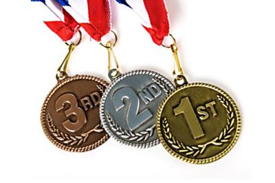 China Blank Zinc Alloy Marathon Running Sports Gold Medals Custom Metal Award Medals for sale