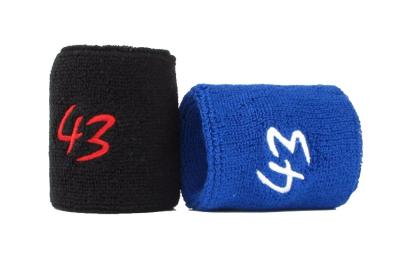 China Outdoor Sports Wrist Sweatbands Cotton Materials Absorbs Sweat Effectively for sale
