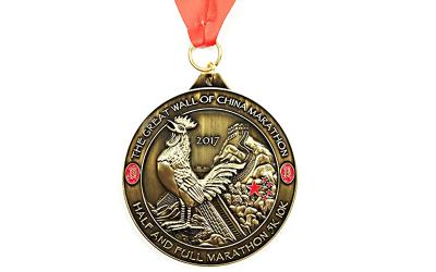 China Delicate Personalized Medals And Ribbons , Youth Basketball Medals 30g Weight for sale