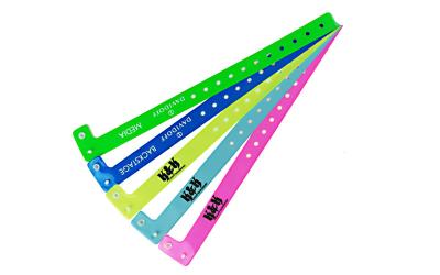 China Events Custom Made Wristbands Colorful Printing ID Identification Function for sale