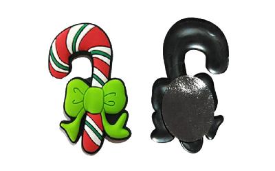 China Christmas Series Rubber Refrigerator Magnets , Cute Fridge Magnets Injection Logo for sale