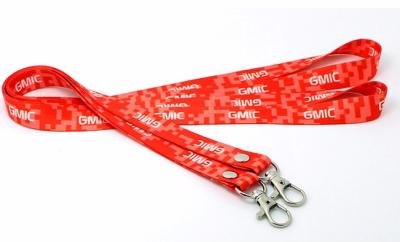 China Printed Cotton Single Custom Lanyards Weaving Process Type OEM Accepted for sale