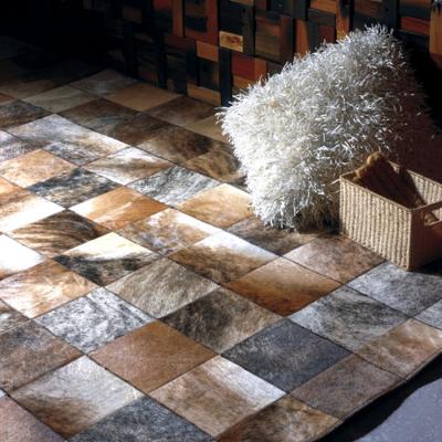 China MP Series Luxury Leather Patchwork Carpet Customized 100% Natural Cow Rugs From China carpetsfactory-com.ecer.com for sale