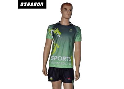 China Nenhuns da cor do limite do rugby da liga da camiseta tamanhos do adulto da impressão de Sublimaton da tintura inteiramente à venda