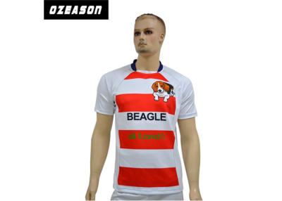 China Rugby League Clothing / Rugby Shirt Jersey Anti - Pilling OEM service for sale