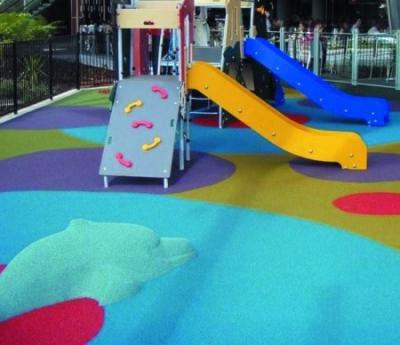 China Kindergarten Epdm Rubber Flooring , Non Slip Thick Rubber Flooring Material for sale