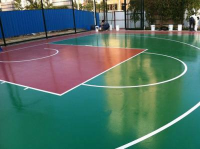 China Badminton Court Rubber Sports Flooring With Hard Top Environmental Friendly  for sale