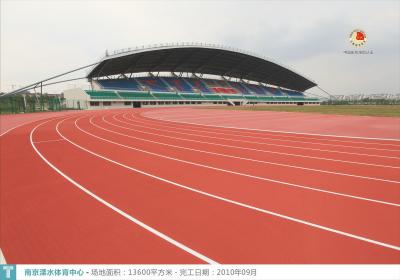 China 13mm Thickness Outdoor Sports Court Flooring Spike Resistant Permeable for sale