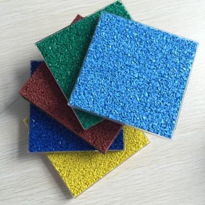 China Colored Sports Epdm Rubber Granules , Multi Purposed Colored Rubber Granules for sale