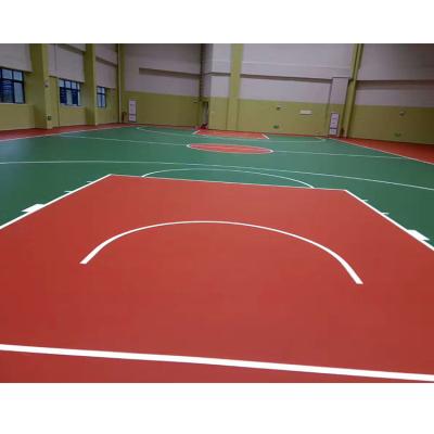 China Sandwich System Home Basketball Court Surfaces Polyurethane Resin Material for sale