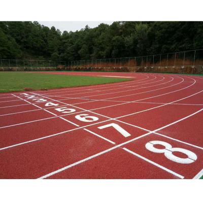 China Polyurethane Tartan Athletics Track , Safe 13mm Synthetic Athletic Track for sale