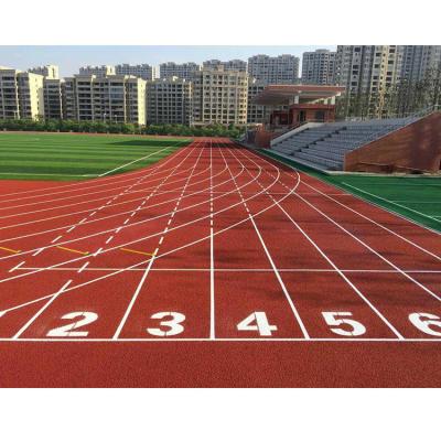 China Rubber Jogging Track Flooring , 13mm Walk Path Outdoor Sports Flooring for sale