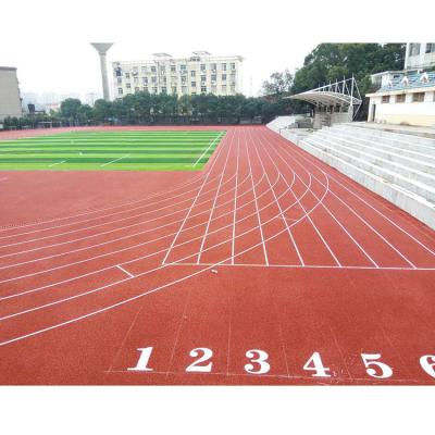 China 400 Meters Synthetic Outdoor Flooring , Spray Coat Anti Static Flooring for sale