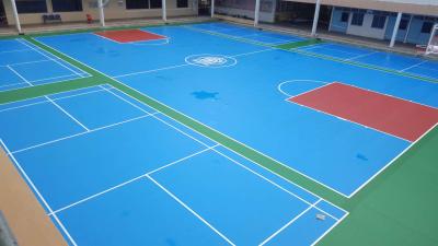 China Synthetic Polyurethane Sports Flooring For Futsal / Basketball Court Surface Coating for sale